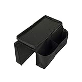 organizar rápidamente y almacenar los controles remotos, teléfonos celulares, lentes, guías de programación y más utilizando los 6 grandes bolsillos incorporados.
