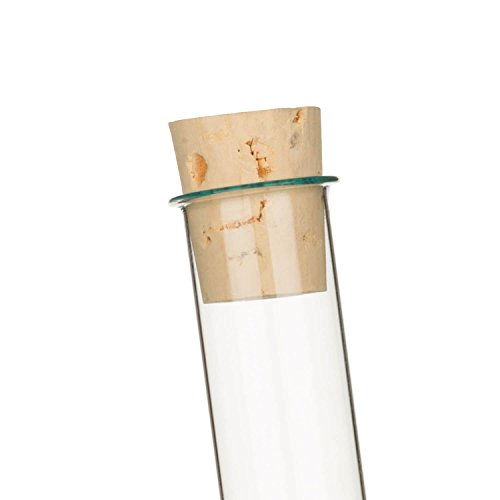 100 x Reagenzgläser mit Bördelrand und passendem Natur-Korken | Starkwandig ✓ (160 x Ø 16mm) - 4