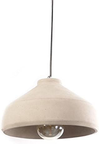 Concrete Pendant Lamp - Designer Industrial Modern Ceiling Pendant Lighting - Light Grey - WEC001