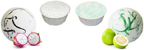 Paradise bathtime Wisdom Pack .Dragon fruit Bath Bomb, Pomelo Bath Bomb, Cup Cake Sensual Healing &amp; Cup Cake Foam Alone