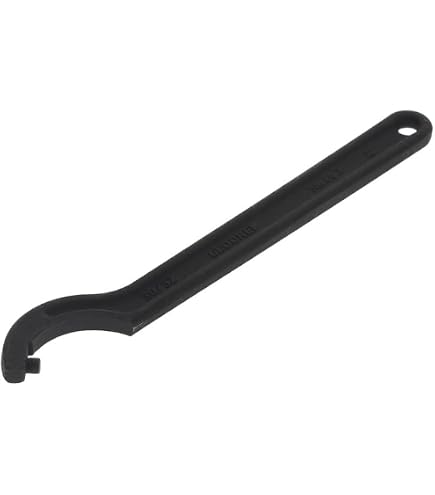 AMF Hinged Hook Wrench 35-60mm - Industrial Wrench For Nuts With Pin Holes