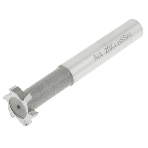 HSS 6 Flöten T Slot Cutter End Fräser Werkzeug 20 mm x 4 mm