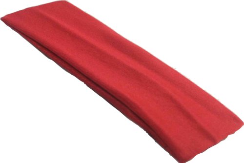 Shropshire Supplies 7cm Stretch Headband Hair Band Kylie Band School Colours Natural Colours (Red)