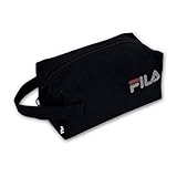 Trousse de voyage Fila -Sacs de toilette organisateur accessoires de salle de bain matériau résistant pour homme sacs de toilette personnel voyages voyages d'affaires couleur noire avec style moderne