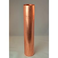 Blumenvase, Glasvase, gestaltet mit Blattkupfer - individualisierbar