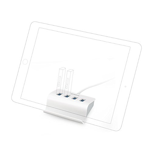 Inateck 4-Port USB 3.0 Hub mit Halterung Super Schneller Data bis 5GB/s - 5