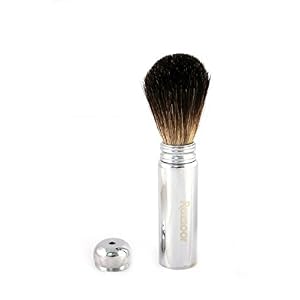 Travel Shaving Brush chromed metal - Badger Hair - Image 2