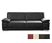Produktbild CAVADORE 2,5-Sitzer Sofa Corianne / Kleine Echtleder-Couch im modernen Design / Mit Armteilverstellung / 192 x 80 x 99 / Echtleder schwarz