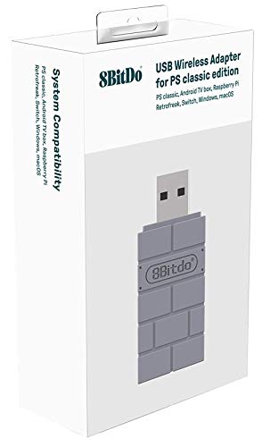 8Bitdo USB Wireless Adapter for PS Classic Edition/Windows/Mac/Raspberry Pi/Switch [ ] [Importación alemana]