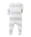 Petit Bateau Baby Dawn Sleepsuit, Grey (Poussiere/Lait), 9-12 Months (Manufacturer Size:9M)