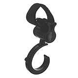 XiRRiX Stroller Hooks Kinderwagenhaken Taschenhalter für Kinderwagen/Buggy – Kinderwagen Zubehör – 2 Stück Haken – schwarz - 4