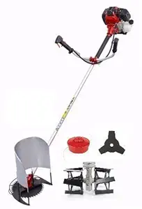 Turner Tools Petrol Brush Cutter with Tiller and Paddy Attachments