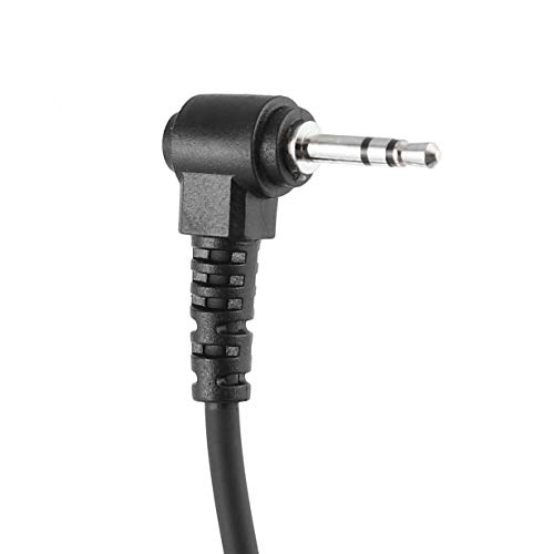 Portable Covert Acoustique Tube Gorge Mic Oreillette Earset pour 1 PIN Talkie-walkie Motorola T6200 T5000 T9650 (Noir)
