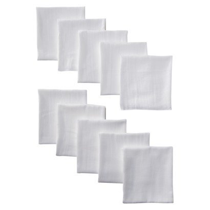 Gerber 10-Pack Cloth Diaper Prefold Premium 6-ply with absorbent padding