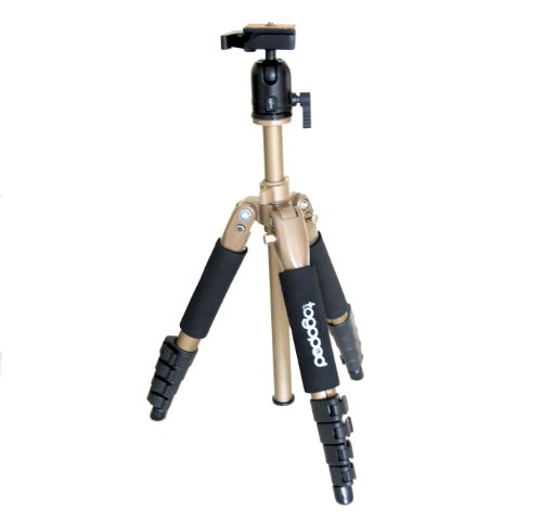 Togopod MiniMax Mia super kleines Reisestativ mit Kugelkopf bis 3kg, Wechselplatte