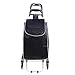 Produktbild MZTYX De Tragbarer, Faltbarer Einkaufskorb, Praktische Großkapazität DREI-Wheel-Stair Climber Cart Trolley Supermarkt Travel Outdoor,B,25 * 43 * 90CM