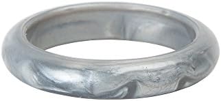 Silicone Teething Ring can be Used as Bracelet - Fabulous Teething Jewellery - so Practical, wear as Bangle Slip Off for Baby -Relieves Pain - Non Toxic - Dishwasher and steriliser Safe (Silver/Grey)
