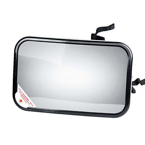 Vkoapy Bambino Rear View Mirror Cintura Regolabile Bambino Bambini Safety Car poggiatesta Monitor Infant Posteriore Specchio Convesso