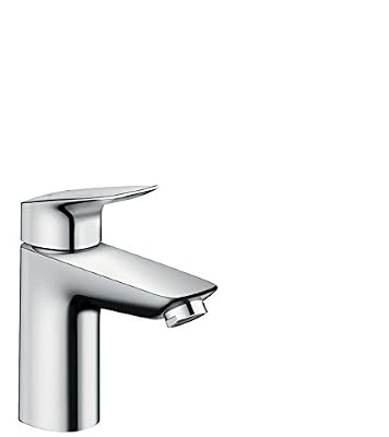Hansgrohe - 71107000 - Mitigeur de lavabo de salle de bain Logis 100 avec bonde de vidage Push Open Chrome