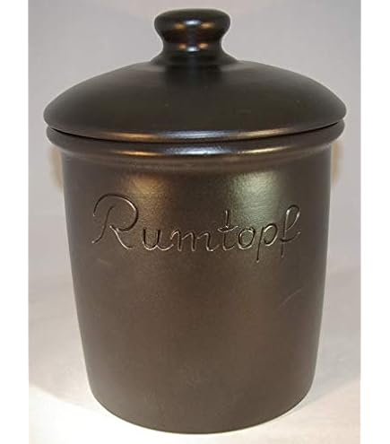KERAZO Rumtopf Mit Deckel – 6-Liter-Keramiktopf Für Selbstgemachte Liköre & Rum-Früchte