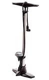 EyezOff EZ55 High Pressure Bike Floor Pump w/ Gauge and Ergonomic 2-tone Handle (Steel Barrel)