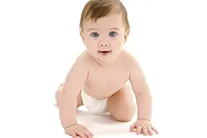 MANIAL HD Smiling Baby Wall Poster for Pregnant Women, Room Decor (300GSM Thick Paper, 12x18-Inch, Gloss Laminated, Multicolour)