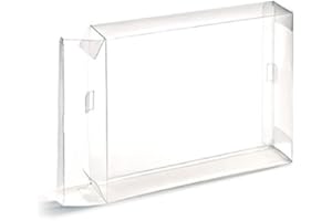 Ruitroliker 10pcs Clear Box Sleeve Protector Compatible for NES Games Cartridge Box