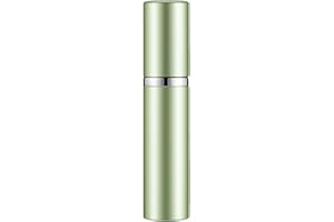 Travelofo Mini Perfume Bottles, Refillable Spray Atomiser, 5ml Leak-Proof Dispenser for Travel, Luxury Gift for Men & Women (Green)