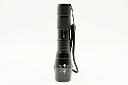 Lawevan® LED CREE XM-L T6 1600 Lumen Taschenlampe 5 Modi Einstellbare Zoomable Taschenlampen+18650 Akku+AC Ladegerät - 3