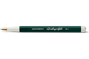 LEUCHTTURM1917 367276 Drehgriffel Nr. 1, Forest Green - Stylo à bille avec encre bleue