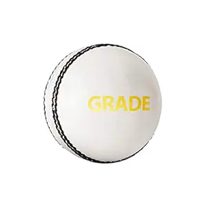 DSC 1500307 Leather Cricket Ball, Size Club (White)