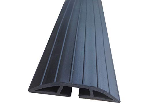 Cubierta de seguridad para cables, de goma, negra, 2 m de largo, extralarga, de la marca BiMi