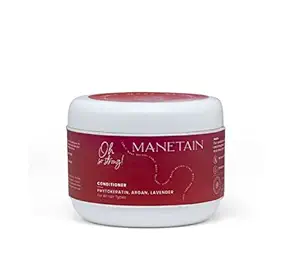 MANETAIN Oh So Strong Conditioner Deep Hydrating Conditioner for Curly And Wavy Hair, Frizz Control, Detangling, Vegan and Toxin-free with Aloe vera, Argan oil, Lavender Ideal for daily use Restore Shiny Hairs-200 ml