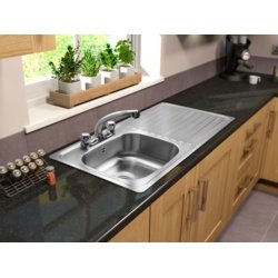 Preisvergleich Produktbild SupaPlumb Abtropfgestell 2 Tippen Einbauspüle rechts Hand