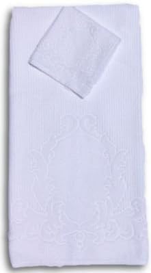 Gerbrend Creations Thistletex Cartouche Egyptian Cotton 3 Piece Sculpted Towel Set