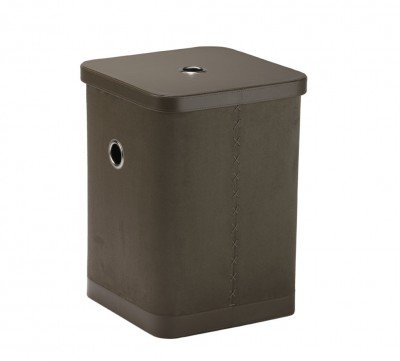 Wäschekorb Taupe Braun Fraser Aquanova Wildlederoptik, Größe:M-39x39x54.5