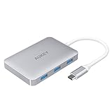 AUKEY CB della C50 USB C Hub hdmi 3 porte USB 3.0, Argento