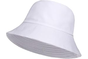 reshmena® Kids Bucket Hat Reversible Unisex Hat Boys Girls Cotton Fishing Hats for Camping, Hiking, Traveling, Baseball Cap, Football Summer Beach Sun Hat Plain Colours