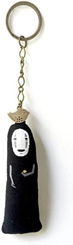 No Face Kaonashi Spirited Away Japanese Fabric Key rings