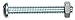 Produktbild The Hillman Group 35209 Round Head Combo Machine Screw with Nut, 10-24 x 2-Inch, 50-Pack by The Hillman Group