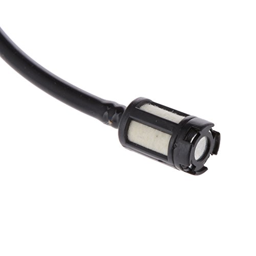 Gazechimp Universal Mäher Abbuschgerät Kraftstoffschlauch mit Filter Motorteil Motorsense Schwarz