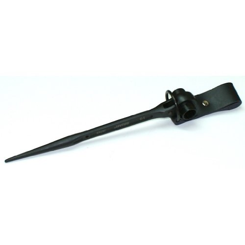 Spar-Set 2 Stück: Hammerhalter / Ratschenhalter / Holster für Taschenlampen, Werkzeuge etc. aus echtem Leder mit rundem Stahlbügel - 7