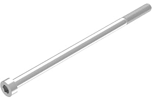 SECCARO cylindrisk skruv M6 x 120 mm, rostfritt stål V2A VA A2, DIN 912 / ISO 4762, sexkantshylsa, deltråd, 20 stycken