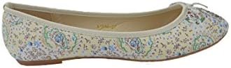 Women's Ballerina Shoes. Comfortable, Slip on and Hidden Heel -(Beige-A4016-20-EU37)