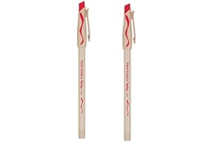 takestop® SET 2 PENNA PENNE A SFERA rosso rossa 1.0MM CANCELLA PULITO REPLAY PAPERMATE CANCELLABILE CANCELLABILI