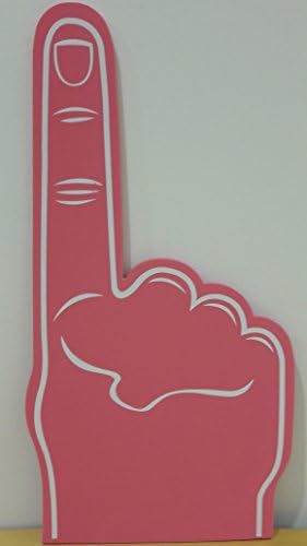 Palm printed giant EVA foam hand glove pointy finger