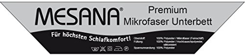 Matratzenschoner 200x220cm MESANA PREMIUM Microfaser Unterbett Mikrofaser Matratzenauflage Soft Touch Matratzenauflagen – Unterbetten – Auflagen – Schonbezug - 3