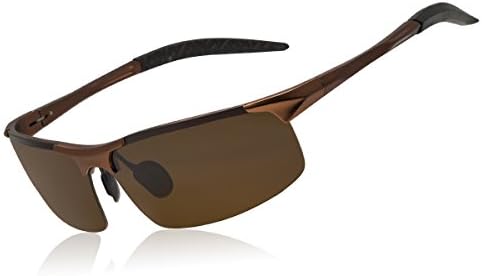 Sunglasses Mens WISH CLUB Sport Men's Polarized Sunglasses Anti-glare Driving Eyewear Metal Frame Sun Glasses