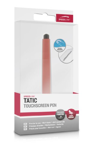 Speedlink Tatic Touchscreen Eingabestift (leichte Kunststoffkonstruktion, magnetischer Kern, Halteclip) rot - 4