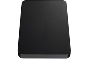 Kidzlane Disque Dur Externe 2To, Portable étanche et Anti-Choc pour PC, Mac, TV, MacBook, Ordinateur Portable, Bureau, Windows-Noir